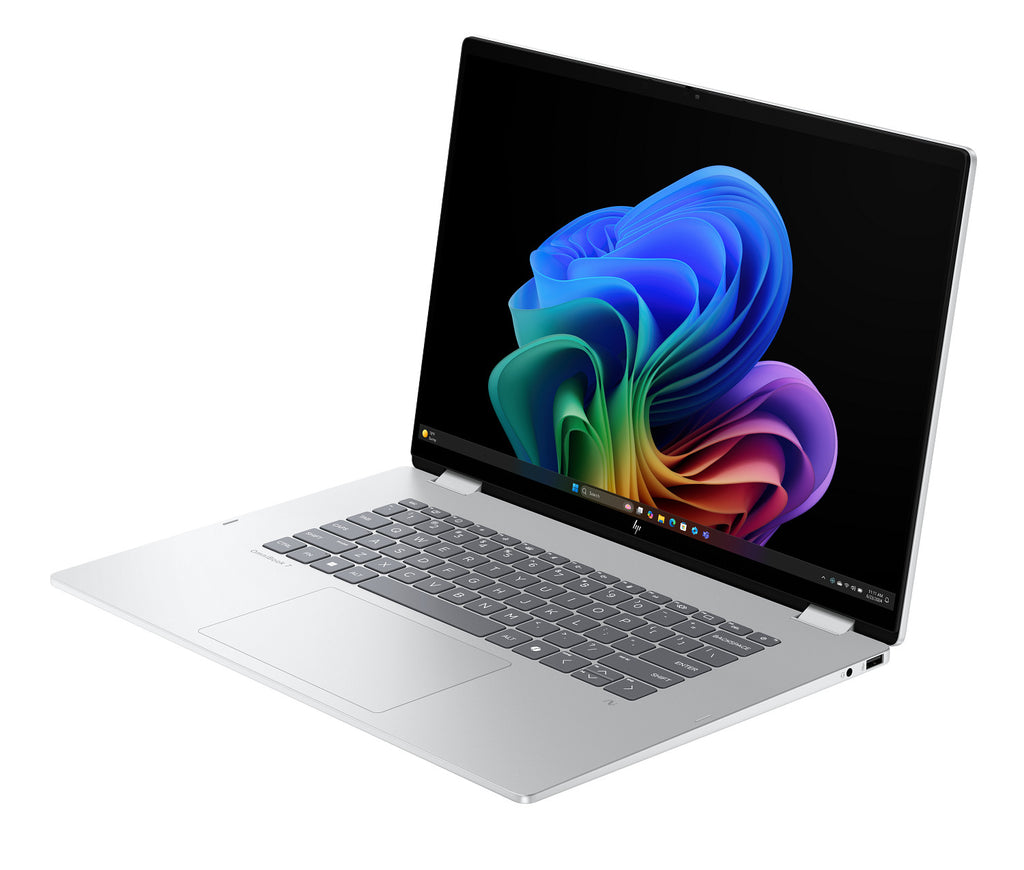 HP OmniBook X Flip 2-in-1 Laptop Next Gen AI 14-fm0047nr 14", Touch screen, Windows 11 Home,  Intel® Core™ Ultra 7, 16GB RAM, 512GB SSD, 2K, Glacier silver
