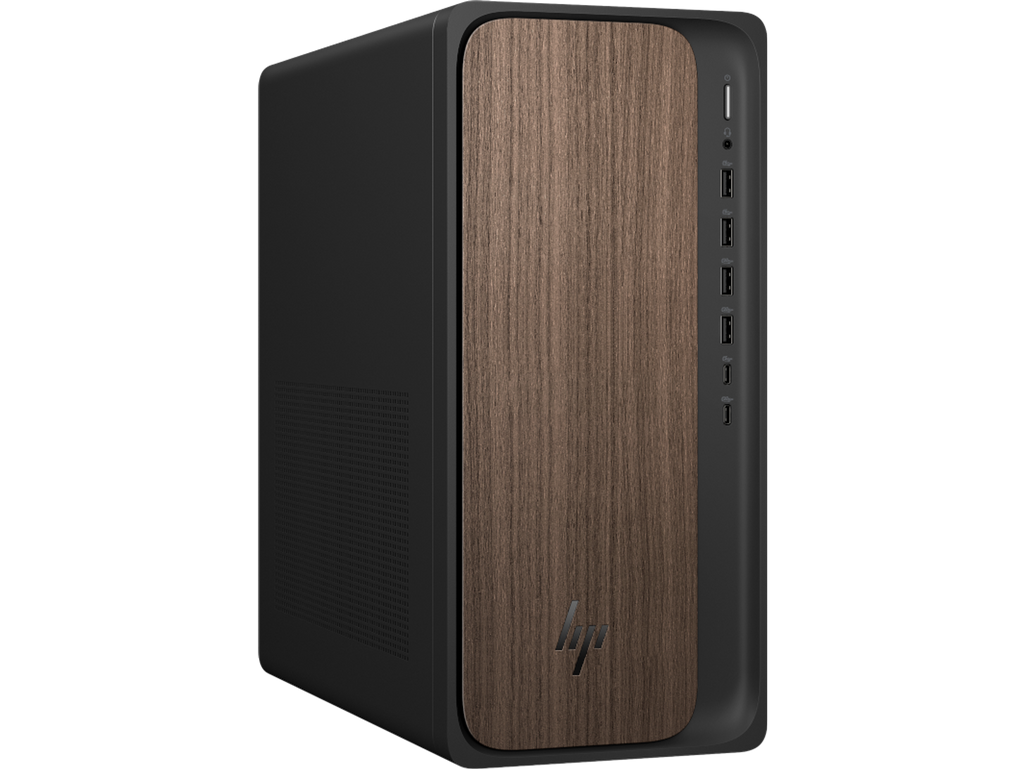 HP OmniDesk Desktop AI M03-0155t PC, Windows 11 Home, Intel® Core™ Ultra 5, 16GB RAM, 1TB SSD, Dark wood
