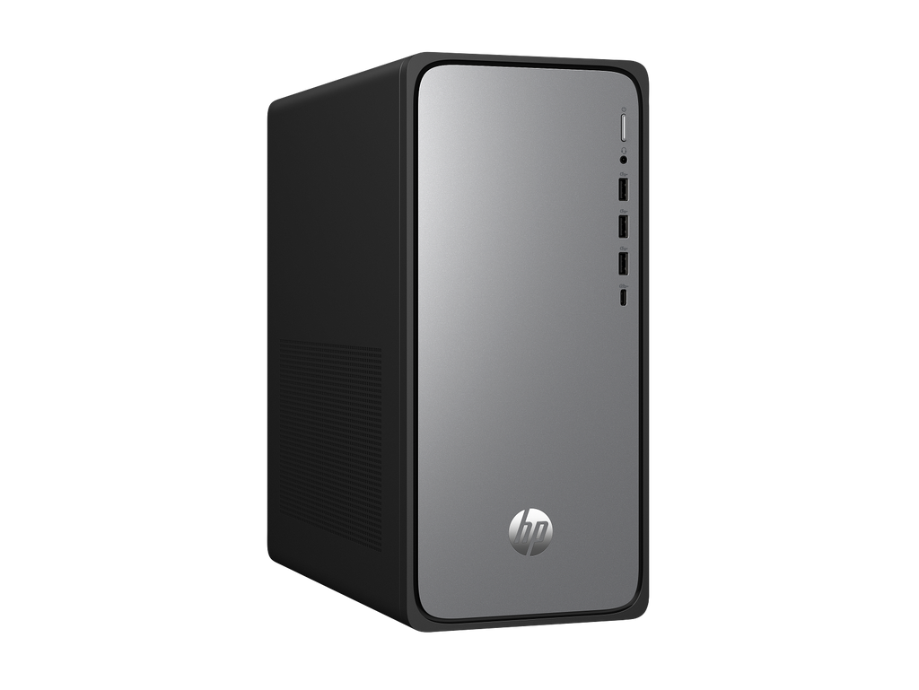 HP OmniDesk Desktop M02-0075t PC, Windows 11 Home, Intel® Core™ i7, 16GB RAM, 2TB SSD, Meteor silver