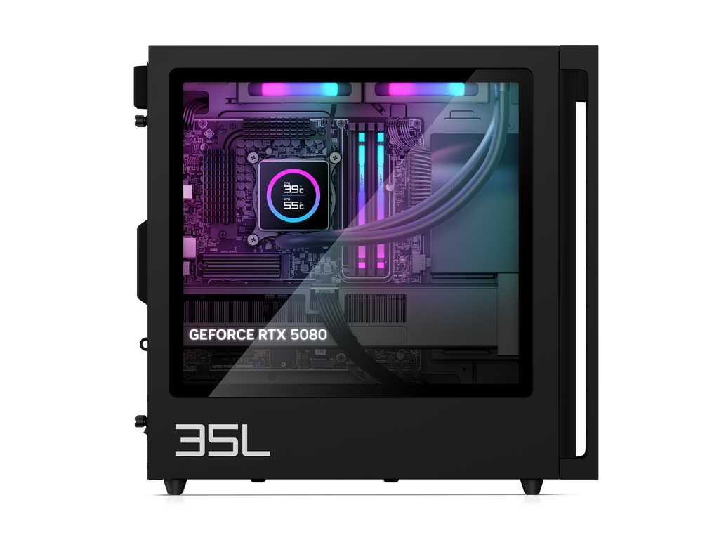 OMEN 35L Gaming Desktop GT16-0285t PC, Windows 11 Home, Intel® Core™ Ultra 9, 64GB RAM, 2TB SSD, NVIDIA® GeForce RTX™ 5080, Black